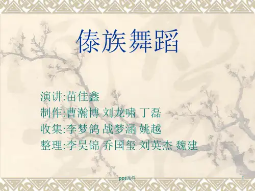 民俗学《傣族舞蹈》  ppt课件