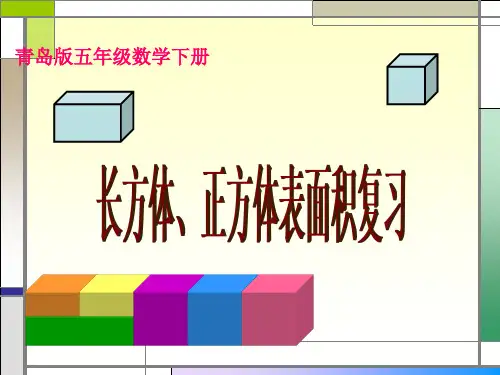 新青岛版五下_长方体、正方体表面积复习精品