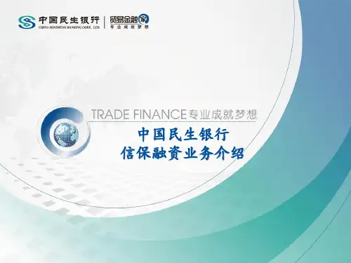 中国民生银行信保融资业务介绍PPT课件