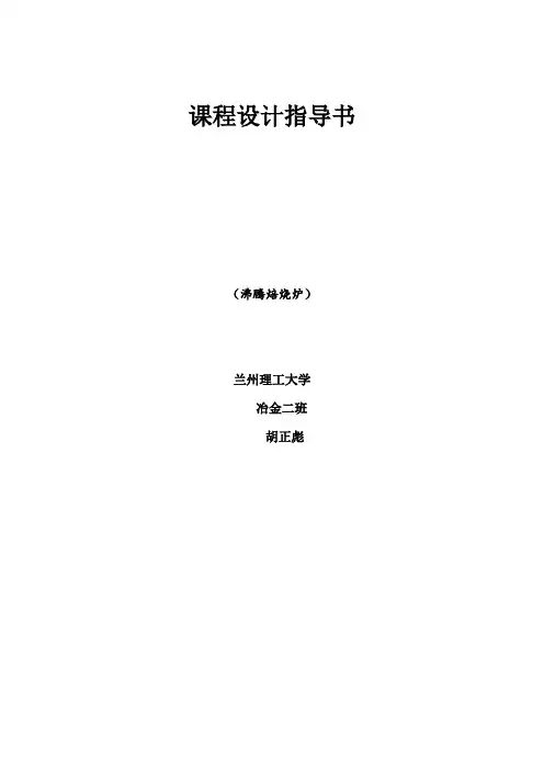 沸腾炉设计指导书