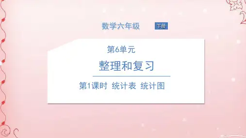 六年级下册数学课件  第1课时   统计图  统计表 人教版(共19张PPT)