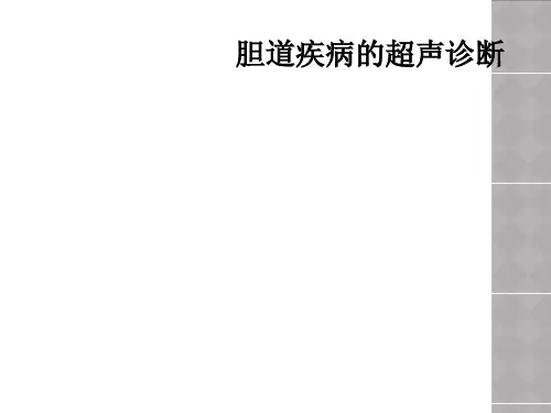 胆道疾病的超声诊断 