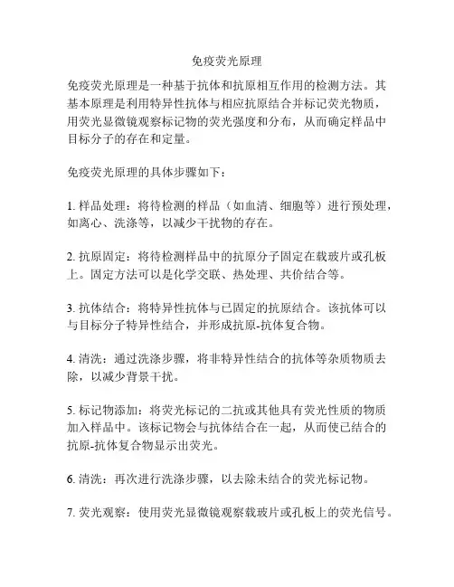 免疫荧光原理