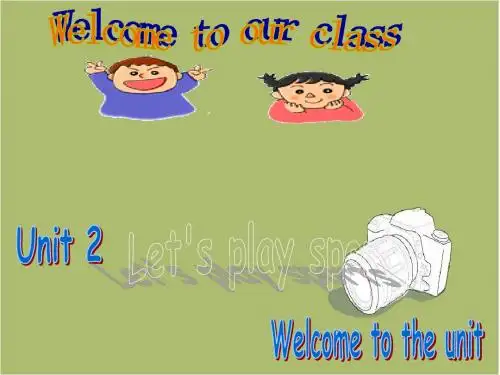 牛津译林版七年级上Unit2 Let’s play sports! Welcome to the unit课件