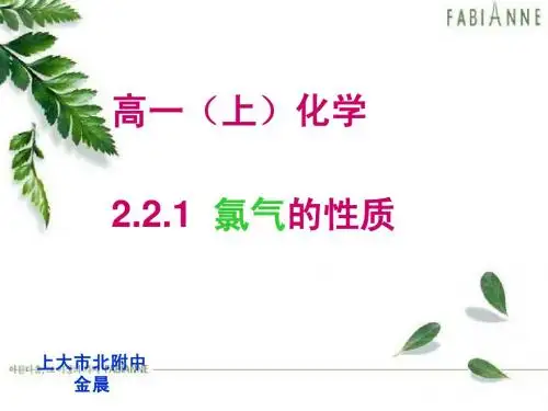 2.2氯气的性质说课稿