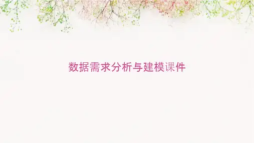 数据需求分析与建模课件