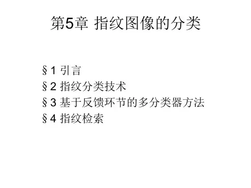 第5章 指纹图像的分类