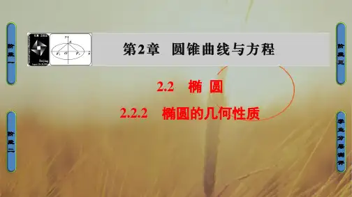 2018学年高中数学选修2-1课件：2.2.2 椭圆的几何性质 精品