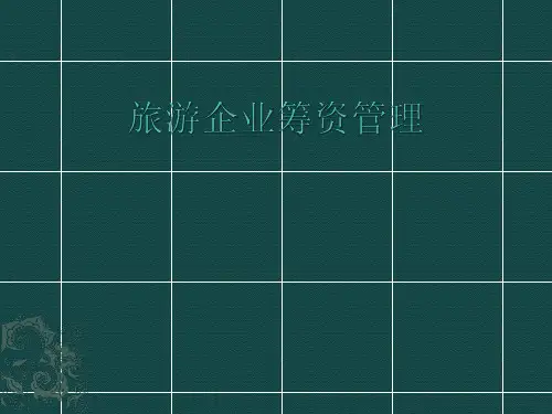 旅游企业筹资管理