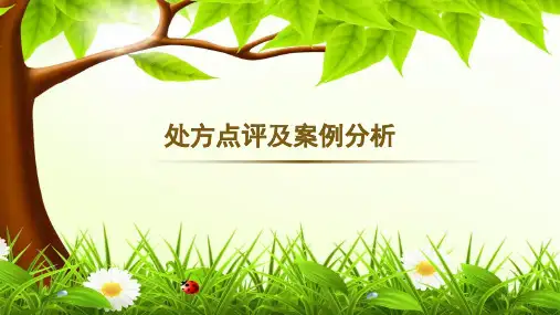 处方点评及案例分析 
