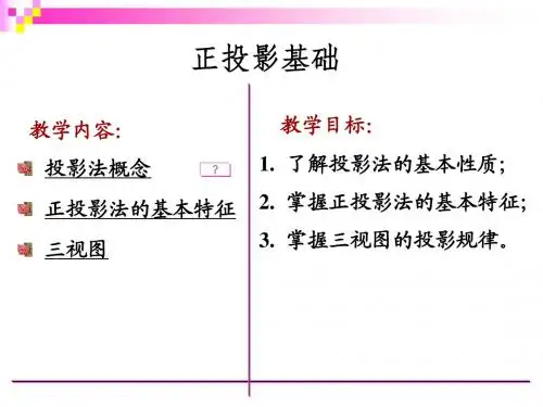 正投影-正投影基础