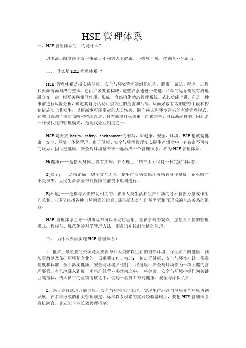 HSE管理体系