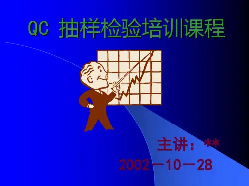 QC抽样检验培训课程