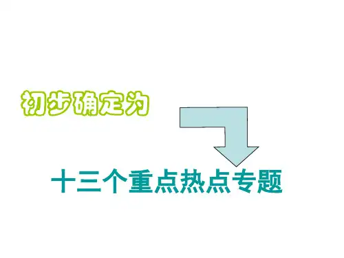 中考政治重点热点专题复习(2019)