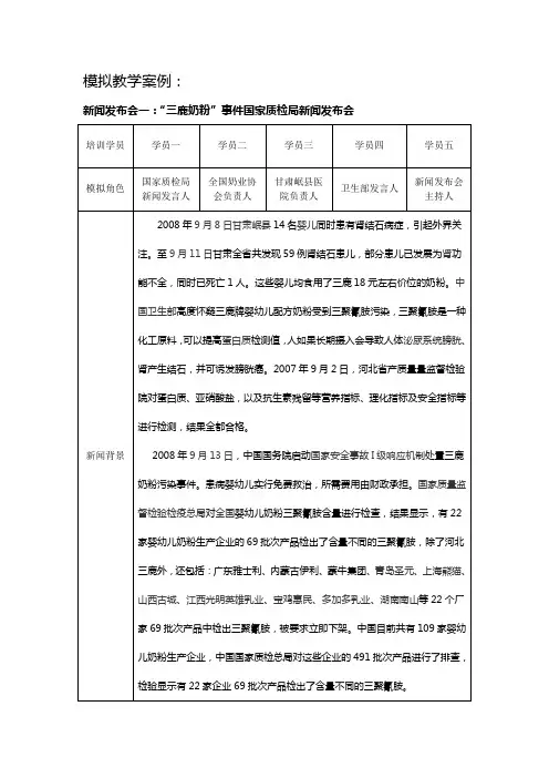 新闻发布会案例(十一个,3.26)