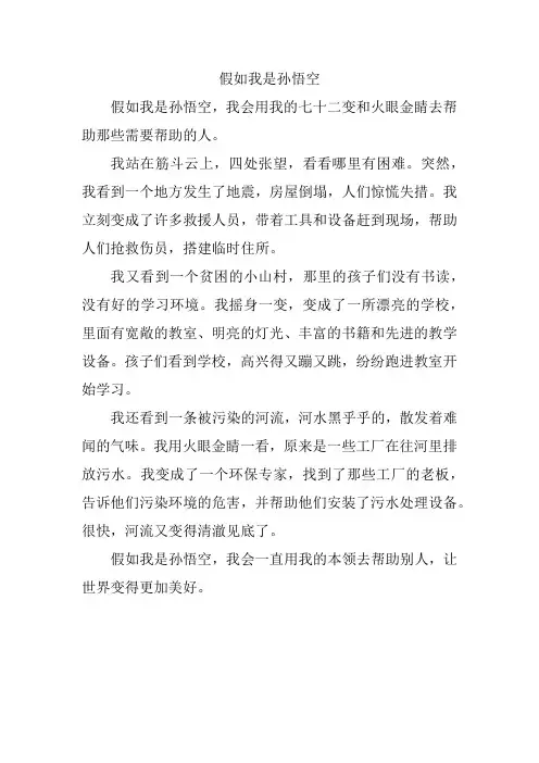 假如我是孙悟空 2