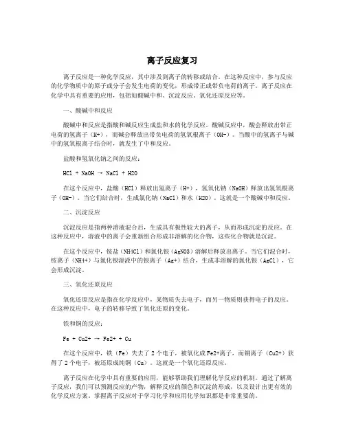 离子反应复习