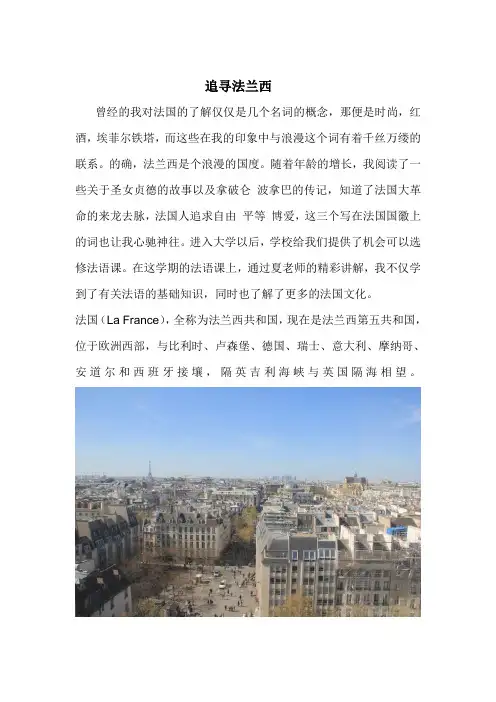 法国文化论文