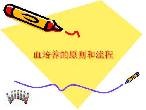 血培养的原则和流程