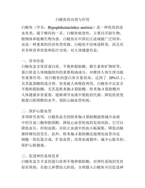 白鲢鱼的功效与作用