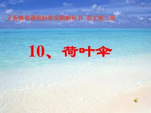 小学语文语文版第三册《荷叶伞》PPT课件