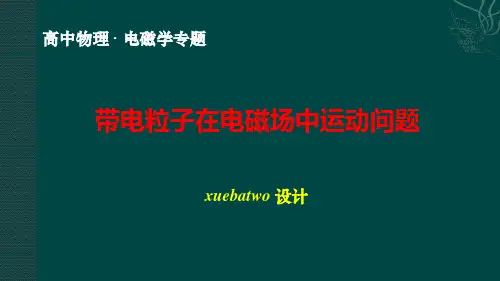 高中物理电磁学专题1：带电粒子在电磁场中的运动问题
