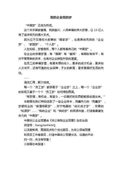 我的企业我的梦