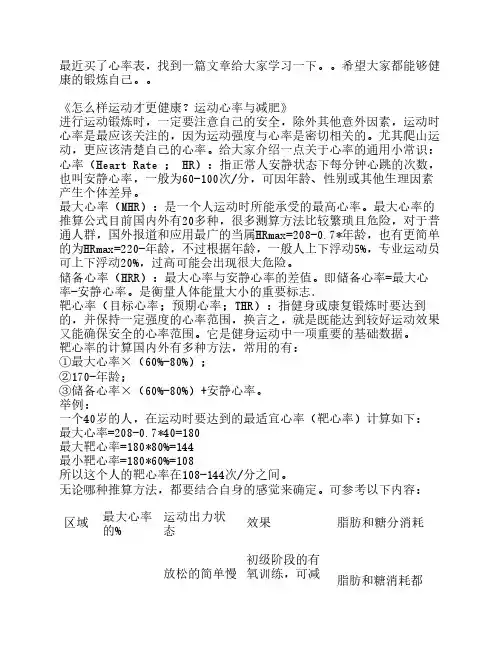 心率