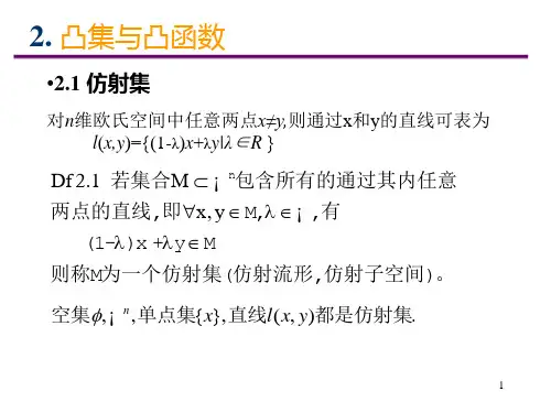凸集与凸函数ppt课件