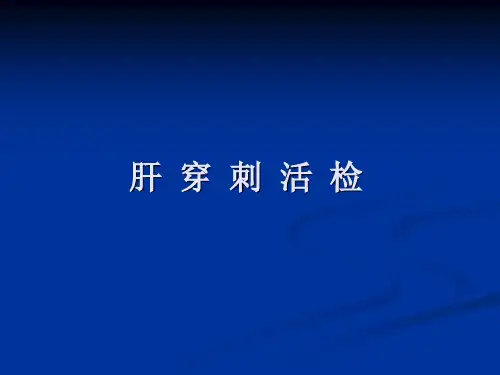 肝穿刺活检