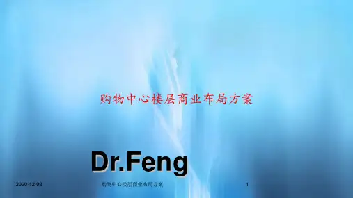 最新购物中心楼层商业布局方案PPT课件