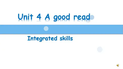 牛津译林版8下 Unit4 Integrated skills (共24张PPT)