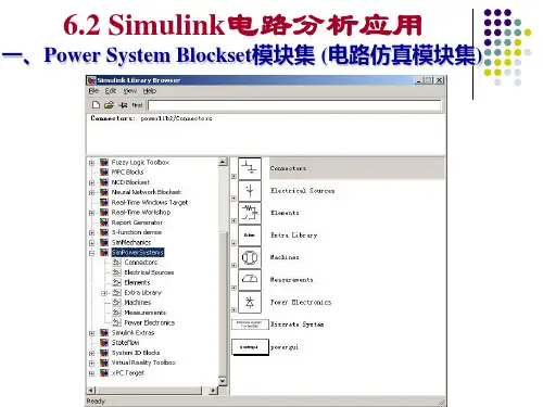 simulink电路分析应用【PPT课件】