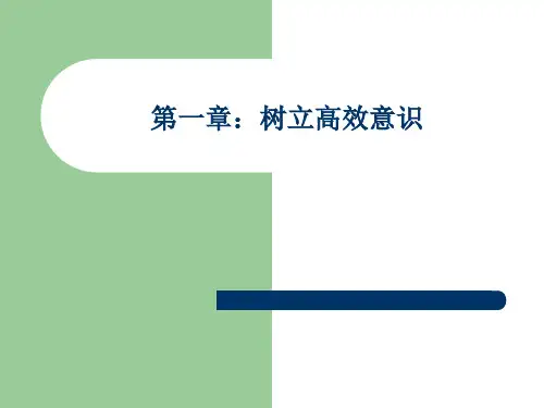 如何提高工作效率(PPT 115页)