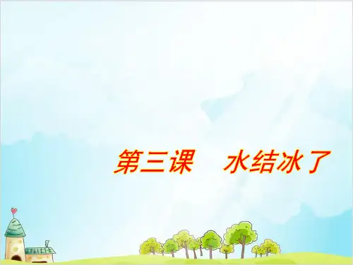 小学科学(教科版)《水结冰了》实用课件1