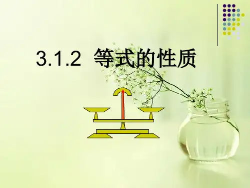 人教版七年级数学上册3.1.2等式的性质课件