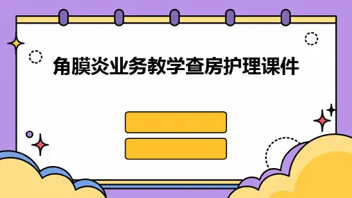 角膜炎业务教学查房护理课件
