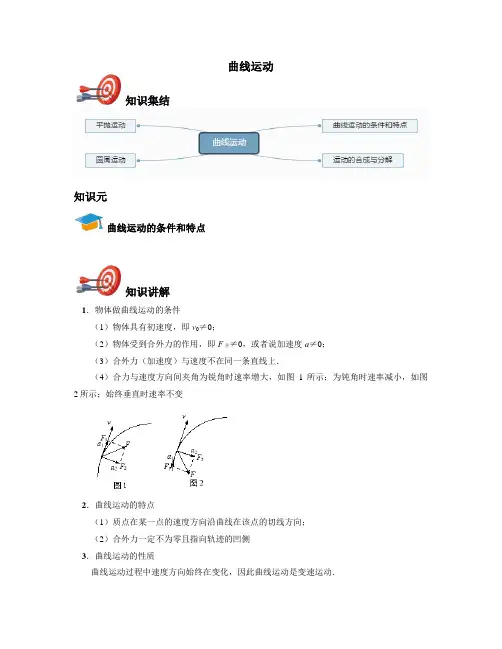 高考物理复习力学-曲线运动