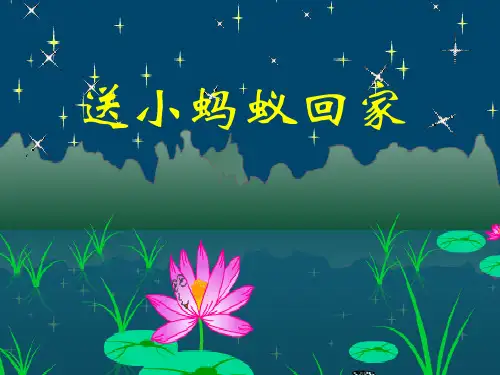 沪教版二年级语文上册《送小蚂蚁回家》课件