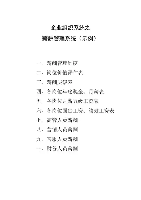 长松组织系统工具-薪酬管理系统