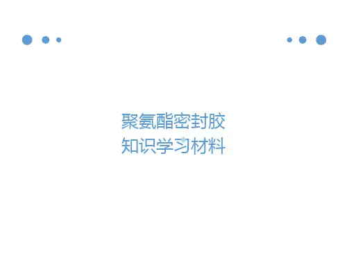 聚氨酯密封胶知识学习材料PPT课件