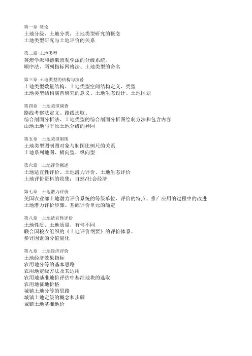 土地管理复习题