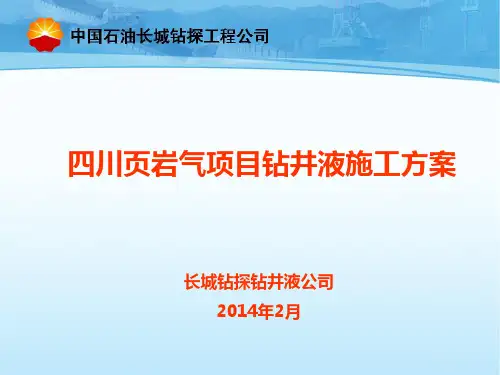 四川页岩气井钻井液施工方案