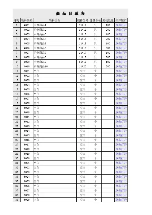 进销存函数版Excel出入库管理表格