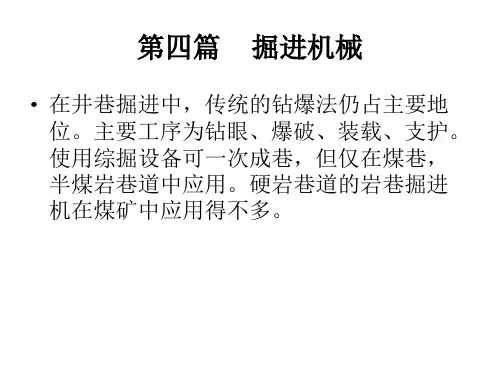 采掘机械第四篇1章-凿岩机详解