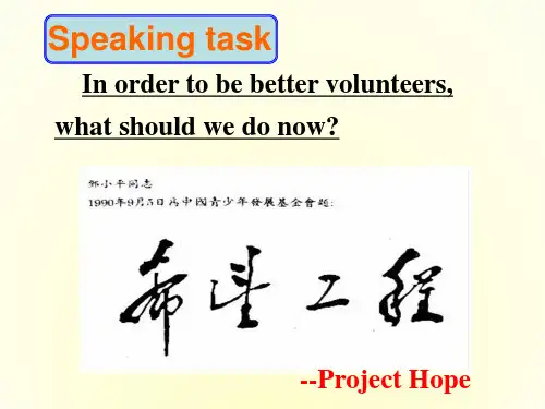 高中英语 unit4《Sharing》Speaking课件  新人教版选修7