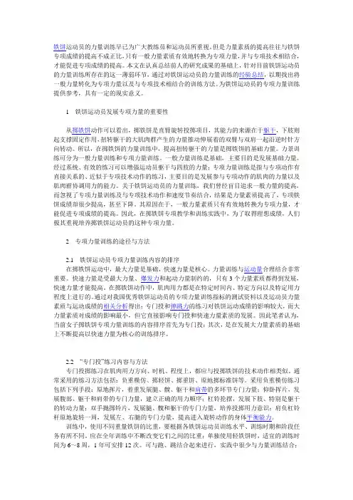 铁饼分析