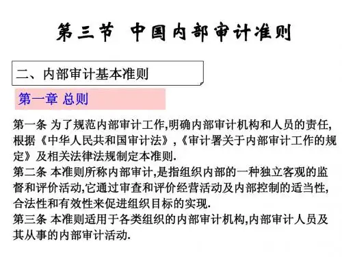 中国内部审计准则