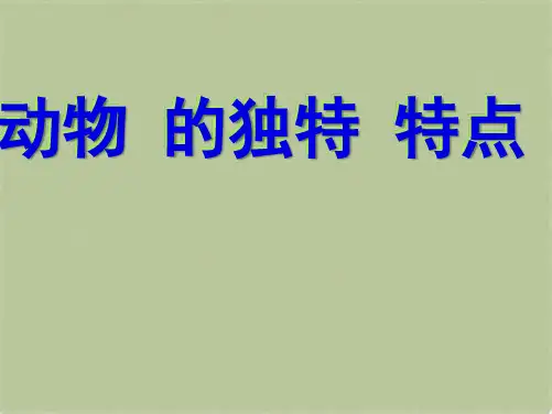 教科小学科学三上《2.7、动物的共同特点》PPT课件(1)[精选](共6张PPT)