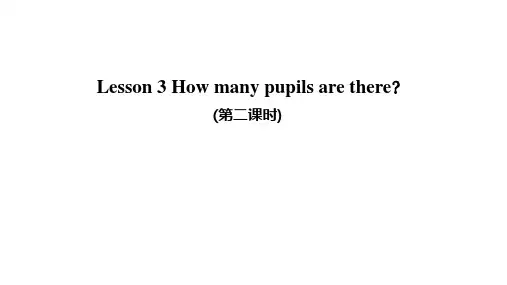 LESSON3HOWMANYPUPILSARETHERE？时课件2